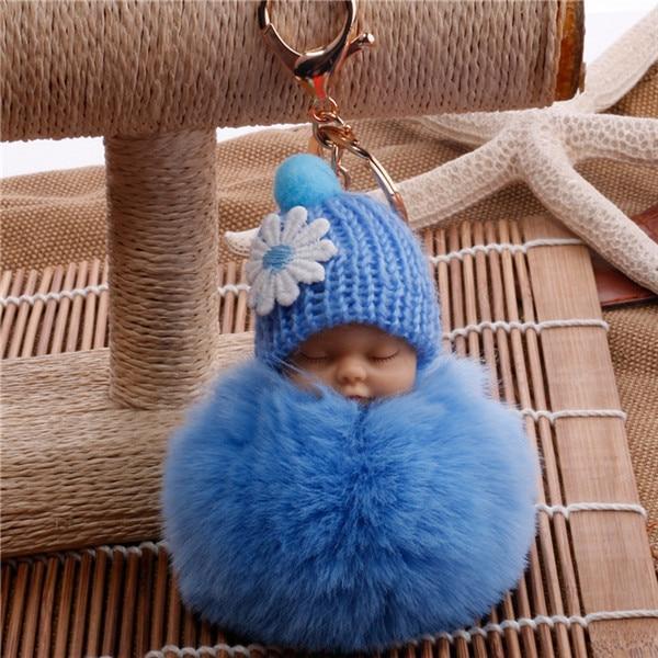 SLEEPING BABY DOLL KEYCHAIN