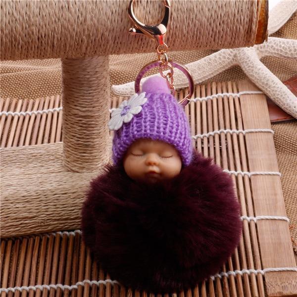 SLEEPING BABY DOLL KEYCHAIN