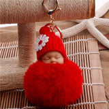 SLEEPING BABY DOLL KEYCHAIN