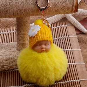 SLEEPING BABY DOLL KEYCHAIN