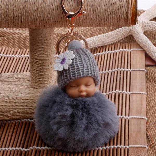 SLEEPING BABY DOLL KEYCHAIN