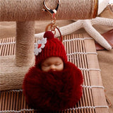 SLEEPING BABY DOLL KEYCHAIN