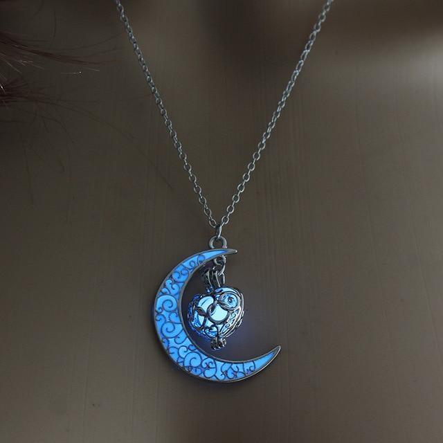 Crystal Moon Glowing Necklace