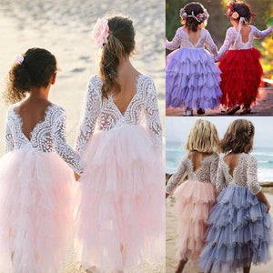 Girls Lacy Tutu Dress