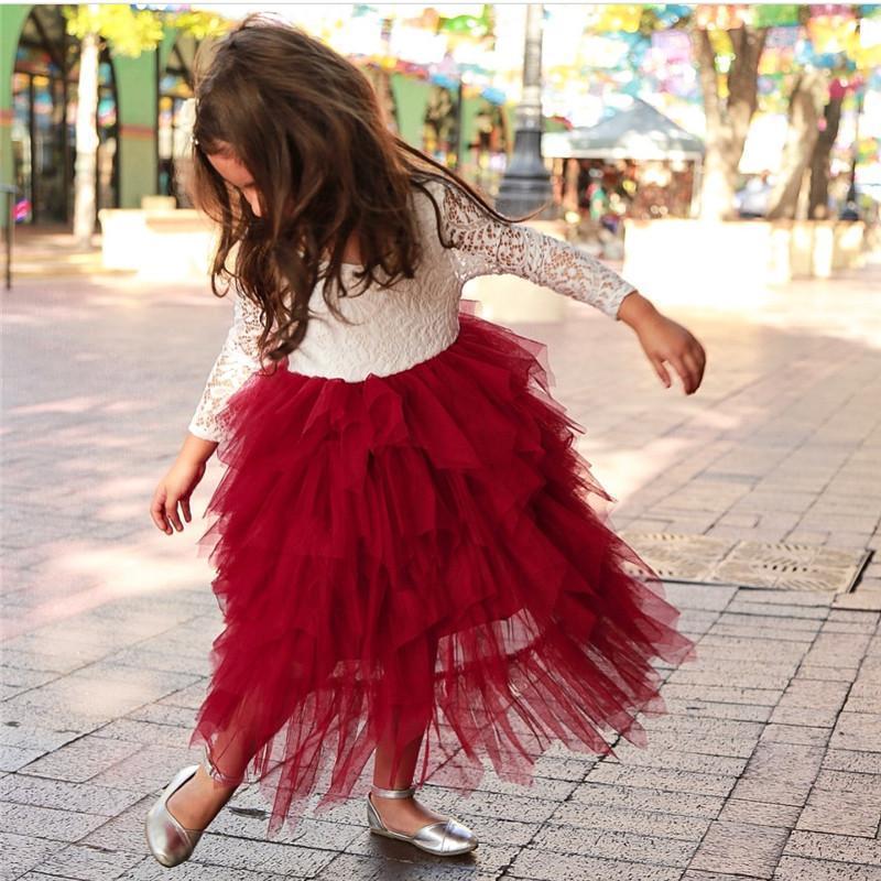 Girls Lacy Tutu Dress