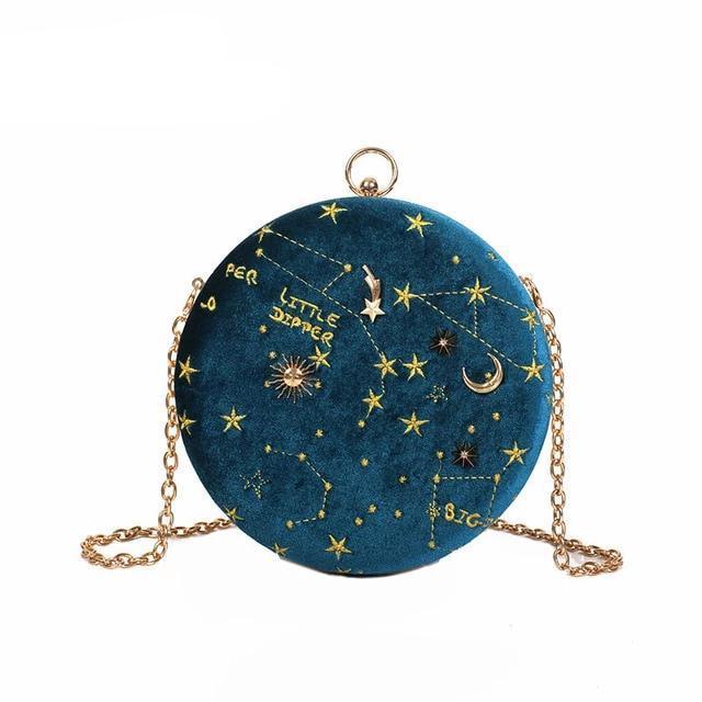 CIRCULAR CONSTELLATION CLUTCH