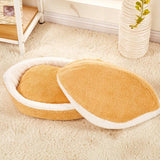 Plush Hamburger Cat Bed