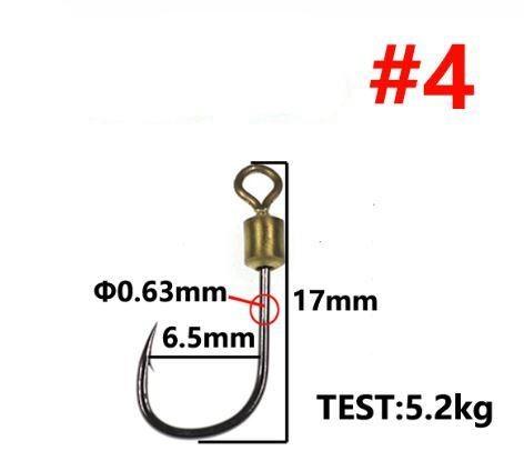 360 Degree Rotating Swivel Fish Hook