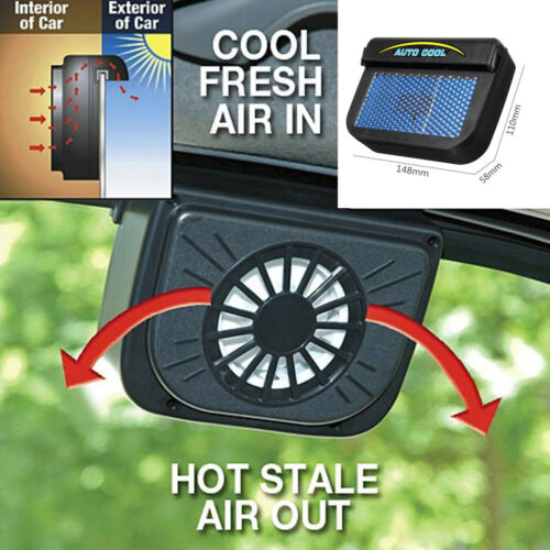 Solar Car Air Vent Cooling Window Fan