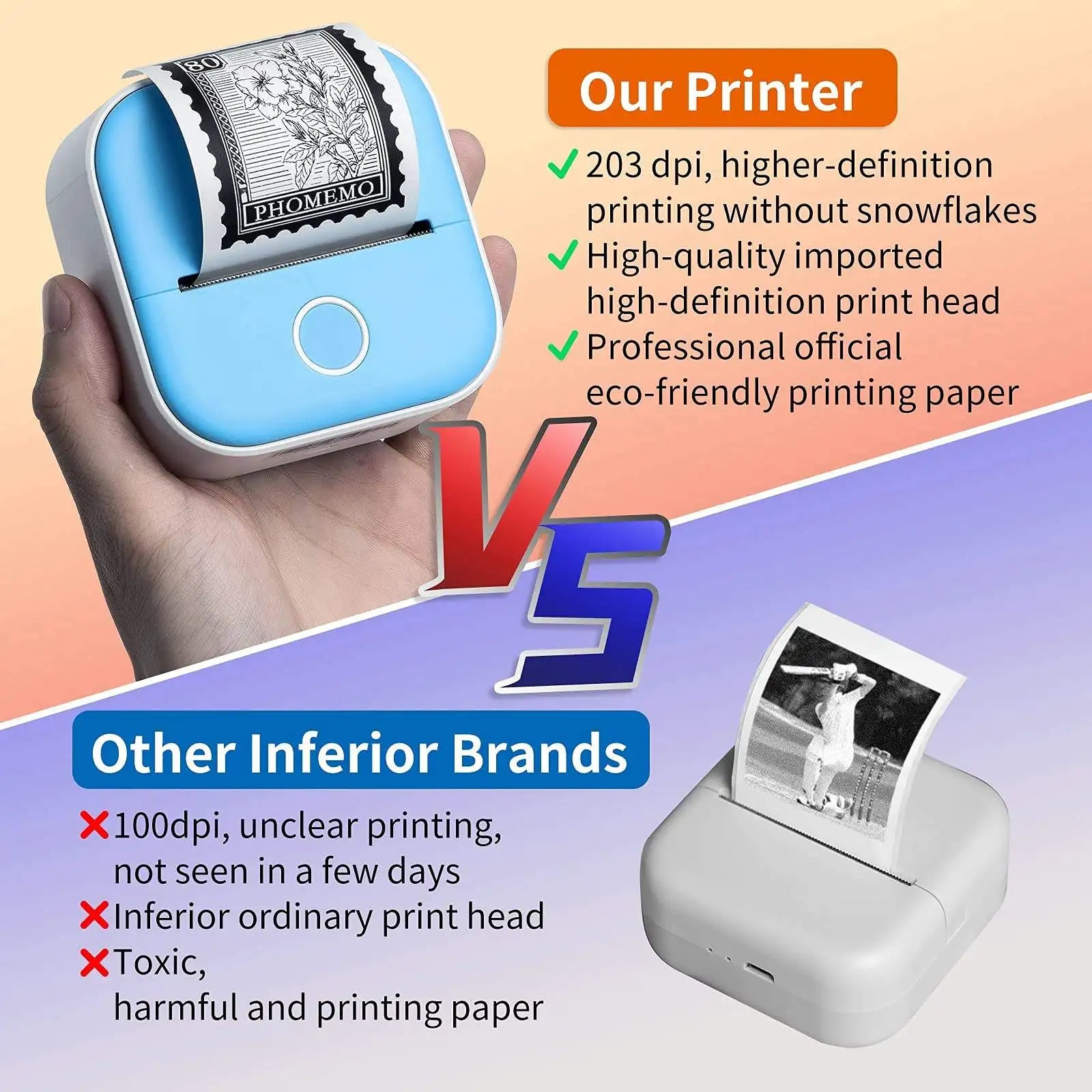 C2 Mini Thermal Label Printer