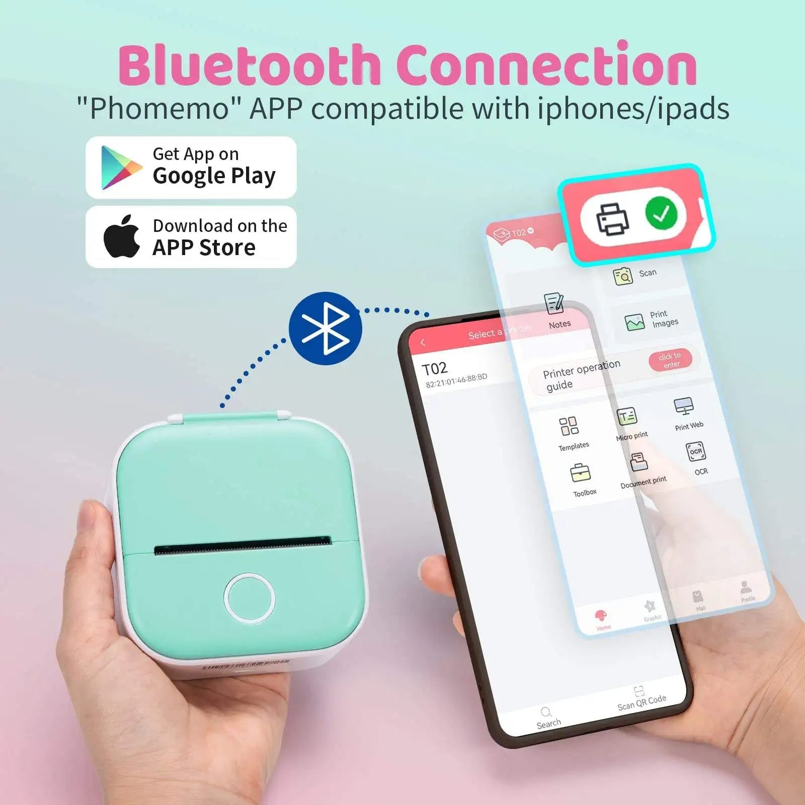 C2 Mini Thermal Label Printer