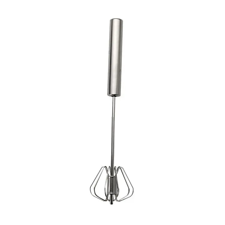 Stainless Steel Whisk Creamer with Beech Wood Handle