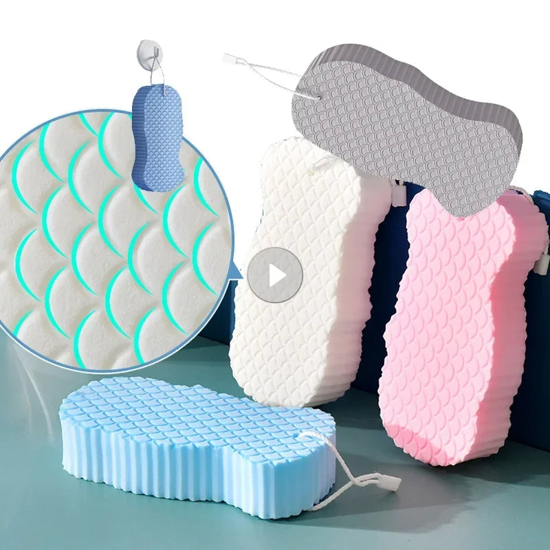 Luxury 3D Exfoliating Bath Sponges