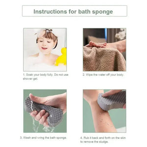 Luxury 3D Exfoliating Bath Sponges
