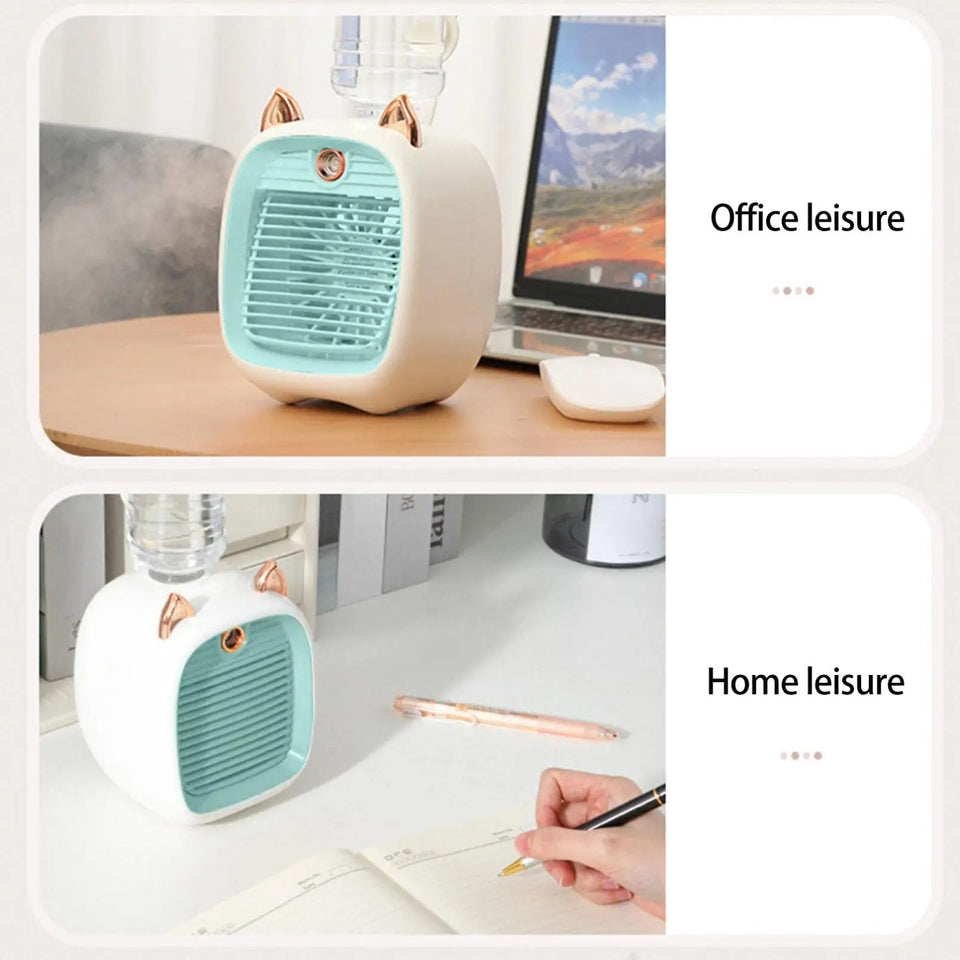 Mini Air Cooler Fan with USB & Humidifier