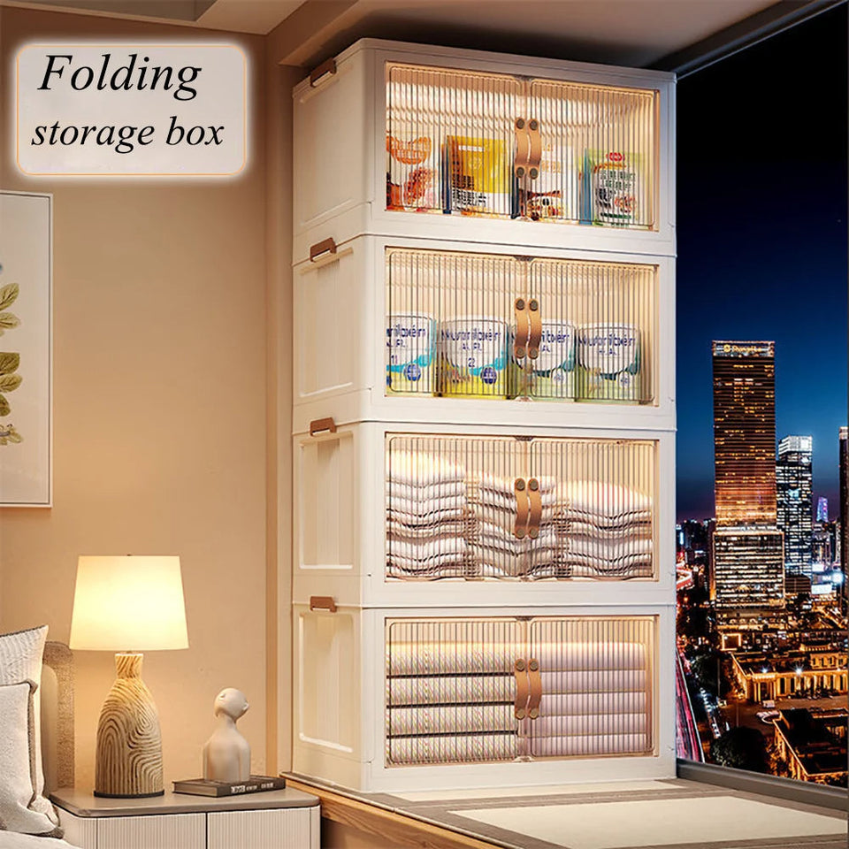 Multi-Purpose Stackable Cube Storage Cabinet