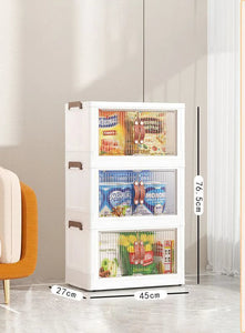 Multi-Purpose Stackable Cube Storage Cabinet