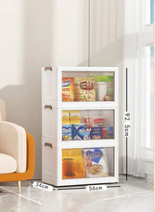 Multi-Purpose Stackable Cube Storage Cabinet