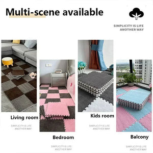 Plush Children's Mat - 10PCS Foam Puzzle Carpet