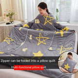 CozyComfort Sleeved Quilt Pillow