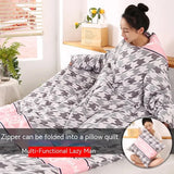 CozyComfort Sleeved Quilt Pillow