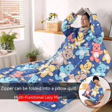 CozyComfort Sleeved Quilt Pillow