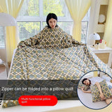 CozyComfort Sleeved Quilt Pillow