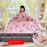 CozyComfort Sleeved Quilt Pillow