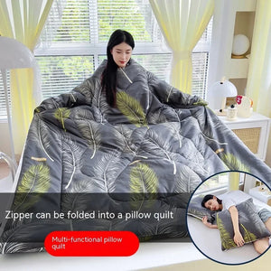 CozyComfort Sleeved Quilt Pillow