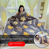 CozyComfort Sleeved Quilt Pillow