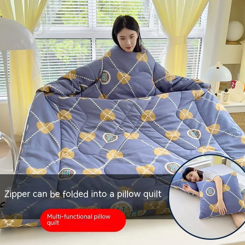 CozyComfort Sleeved Quilt Pillow