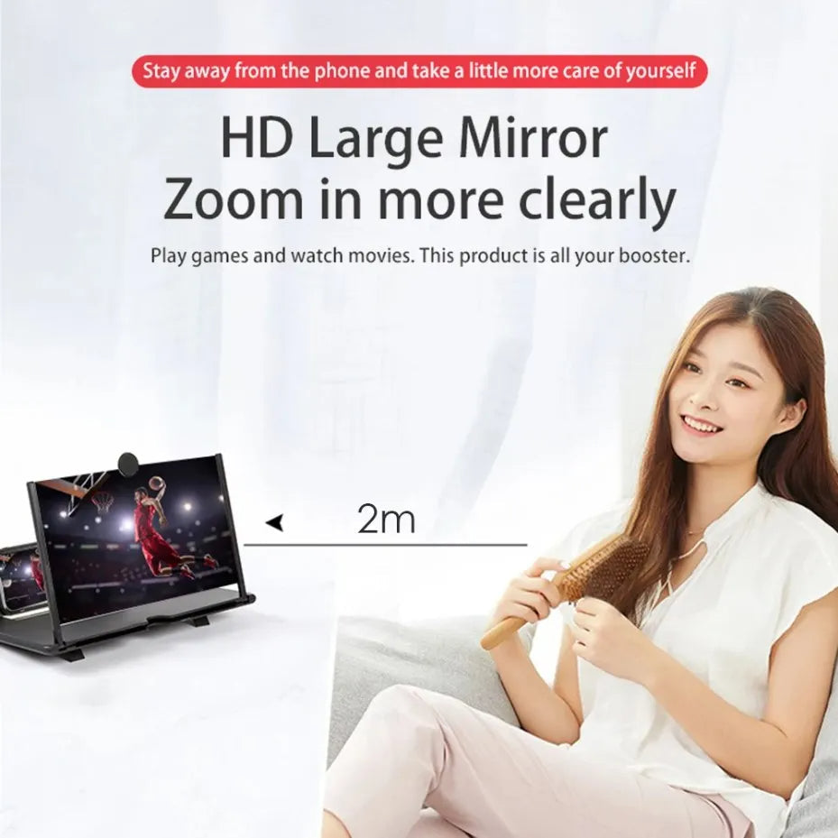 10-inch 3D Phone Screen Magnifier HD Video Amplifier