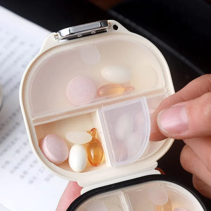 Seven-Day Portable Pill Box Travel Organizer