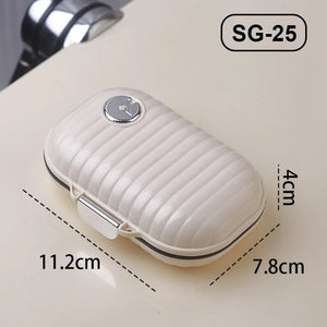 Seven-Day Portable Pill Box Travel Organizer