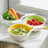 Rotating Duo-Colander with Handle