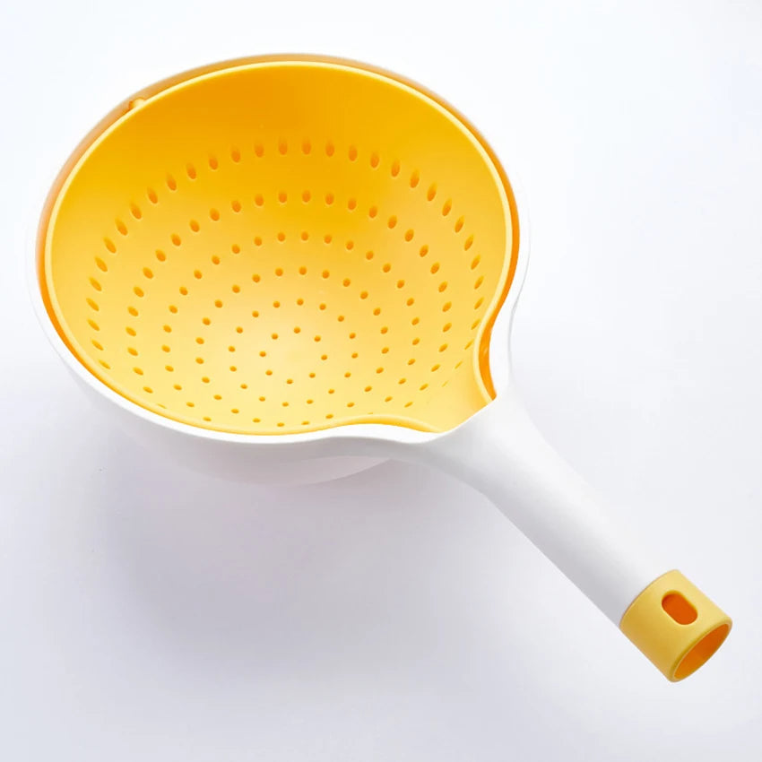 Rotating Duo-Colander with Handle