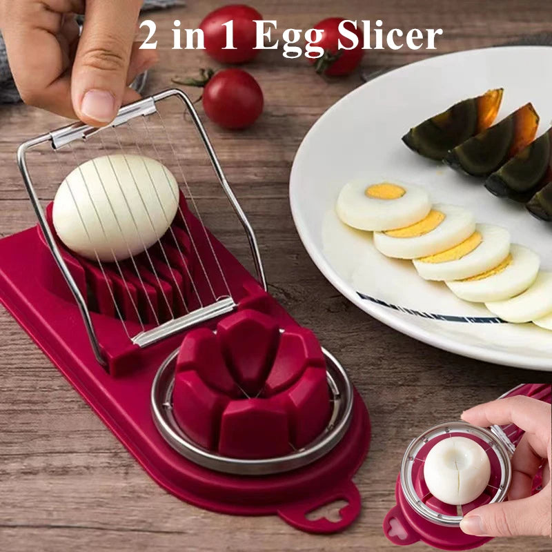 Multifunctional Egg Cutter & Luncheon Meat Sculptor