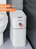 Smart Induction Trash Can with Toilet Paper Storage