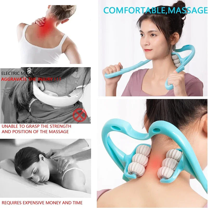 6-Wheel Cervical Spine Massage Roller