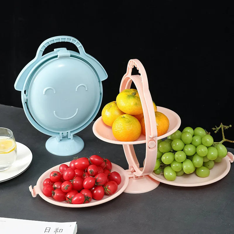 Foldable Rotatable Fruit Tray