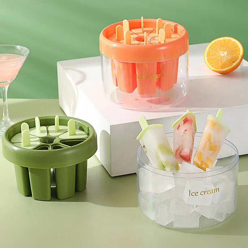 8-Grid Ice Cream Mold Tray