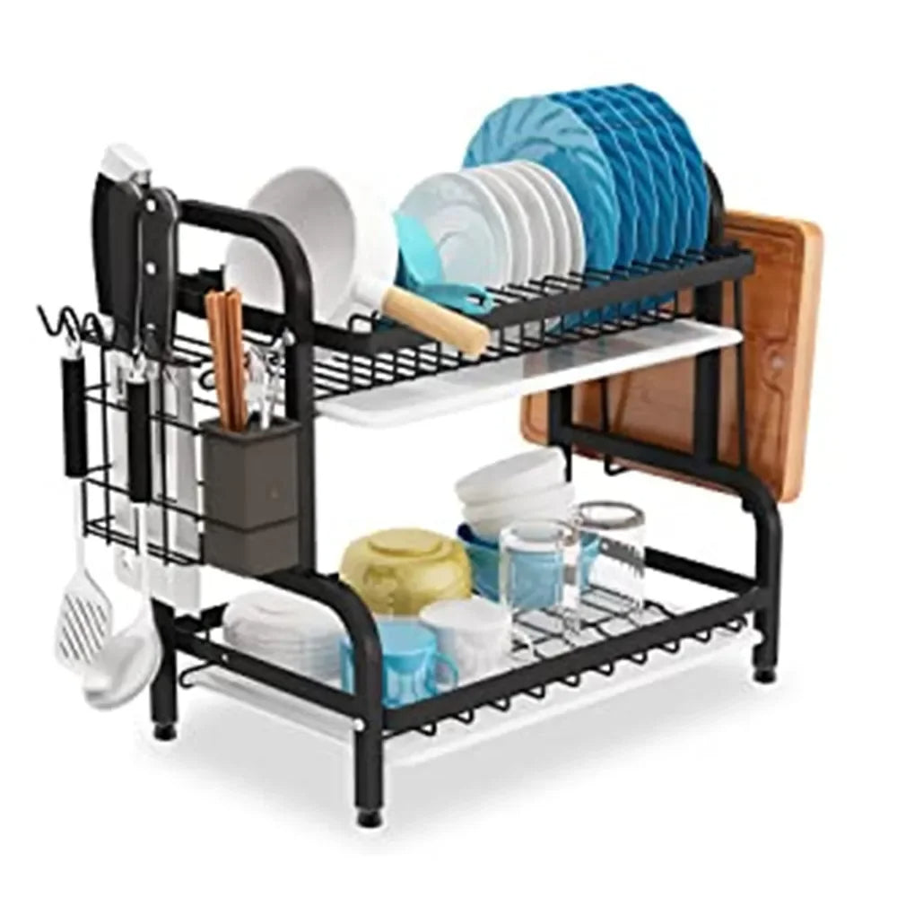 2-Tier Dish Drying Rack Set