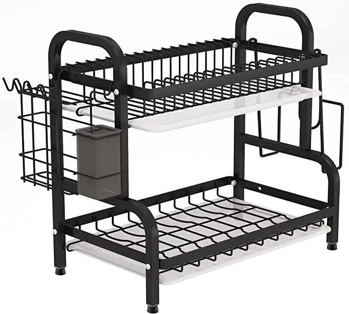 2-Tier Dish Drying Rack Set