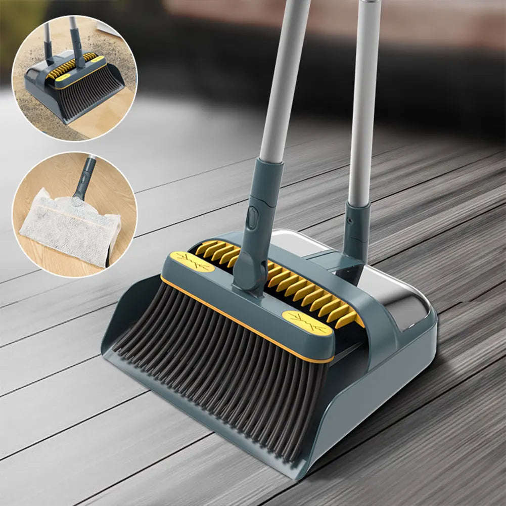 180° Rotatable Broom and Scoop Set