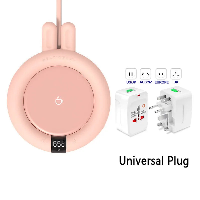 SmartHeat™ 220V Mug Warmer: Precision Heating Coaster