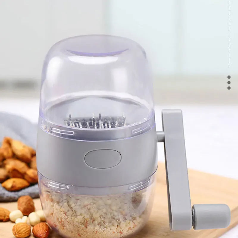 Stainless Steel Manual Nut Grinder & Food Chopper