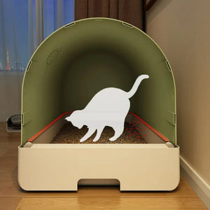 Hygienic Covered Cat Litter Box Enclosure