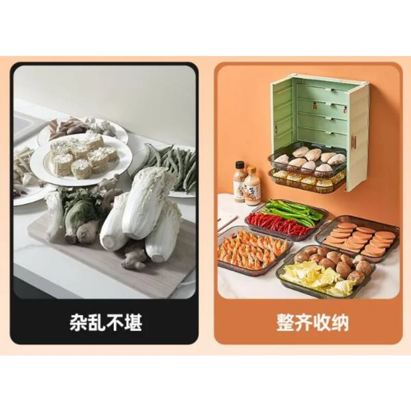 Multi-Layer Vegetable Tray Organizer