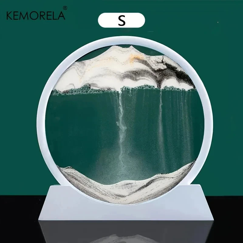 3D Moving Sand Picture - Ocean Sandscape Hourglass