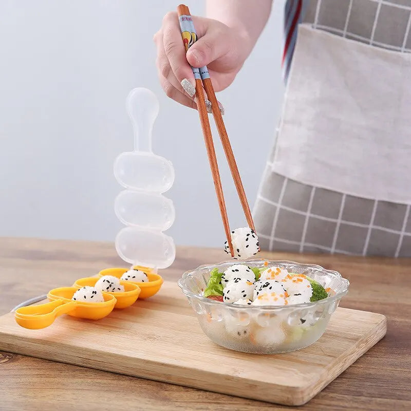 Cute Baby Rice Ball Shaker Set